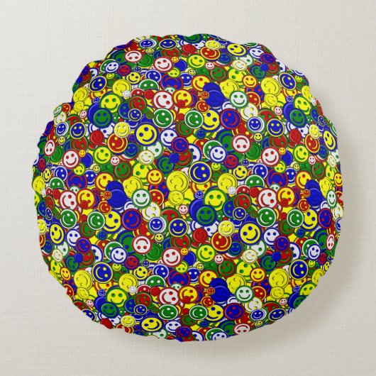 Perles de face primaires - COUSSIN JAUNE RONDE (Devant)