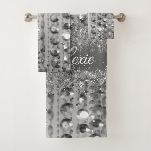 Perles de Glitterie Argent Personnalisées (En situation)