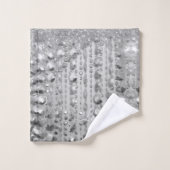 Perles de Glitterie Argent Personnalisées (Gant de toilette)