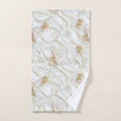 Perles de la campagne de la soie et de l'ivoire bl (Serviette à main)