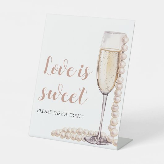 Perles et Champagne Prosecco L'amour est un signe (Recto)