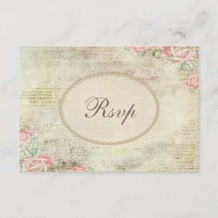 Perles et dentelle Shabby Chic Roses RSVP