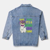 Perles Et Masque Mardi Gras Llama Alpaca Pour Homm (Verso)