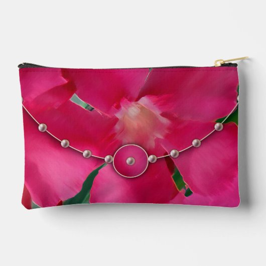 Perles et pétales roses Imprimer Sac à coudre (Verso)