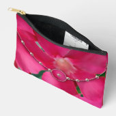 Perles et pétales roses Imprimer Sac à coudre (Ouvrir)