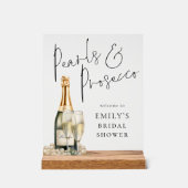 Perles et Prosecco Bienvenue à la Baby Shower nupt (Recto)