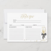 Perles et Prosecco : Cartes de Recette pour une Ba (Devant)
