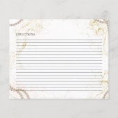 Perles et Prosecco : Cartes de recette pour une fê (Dos)