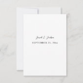 Perles & Floral Blanc RSVP sans repas (Dos)