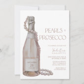Perles + Invitation de la douche nuptiale du Prose (Devant)