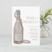 Perles + Invitation de la douche nuptiale du Prose (Debout devant)