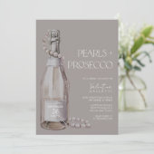 Perles + Invitation de la douche nuptiale du Prose (Debout devant)