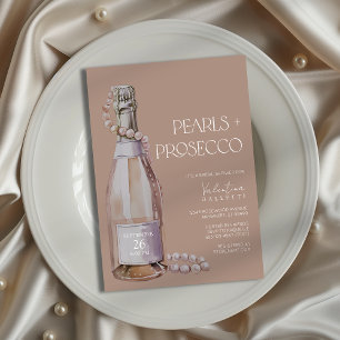 Perles + Invitation de la douche nuptiale du Prose