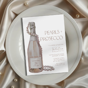 Perles + Invitation de la douche nuptiale du Prose