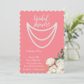 perles nuptiale invitation en rose (Debout devant)