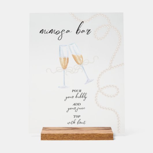 Perles, Pétales & Prosecco | Réception de Mimosa (Recto)