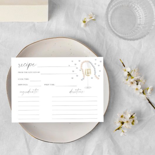 Perles & Prosecco - carte de recette