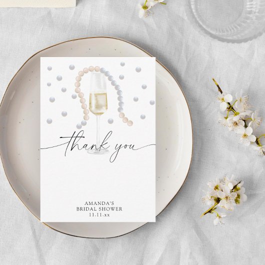 Perles & Prosecco - merci pour la fête de mariage