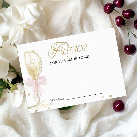 Perles roses et prosecco : carte de conseils pour