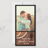 Perles rustiques Country Grange Mariage Merci (Devant)