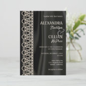 Perles sophistiquées et Faire-part de mariage sati (Debout devant)