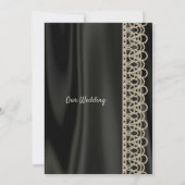 Perles sophistiquées et Faire-part de mariage sati (Dos)