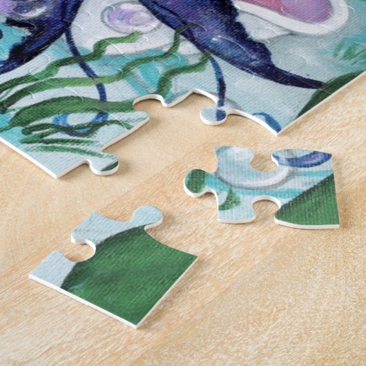 "Perlez" le PUZZLE d'art d'imaginaire de sirène (Côté)