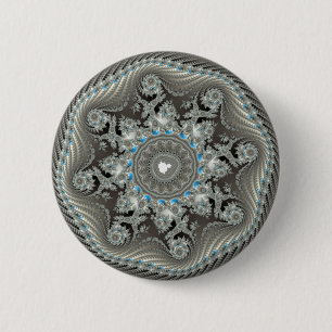 Permafrosting - Fractal Ronde Button 5,7 Cm