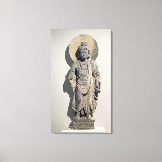 Permanent Bodhisattva Maitreya, 3e eeuw Canvas Afdruk (Voorkant)
