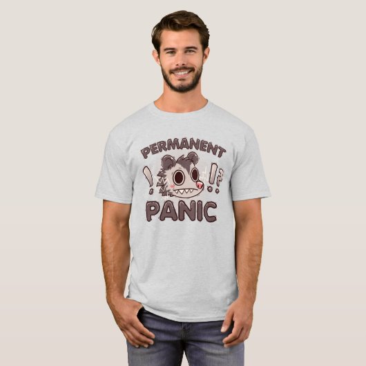 Permanent panic Opossum T-shirt (Voorkant volledig)