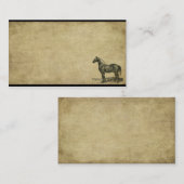Permanent proud-paard - Prim Biz-Kaarten Visitekaartje (Voorkant / Achterkant)