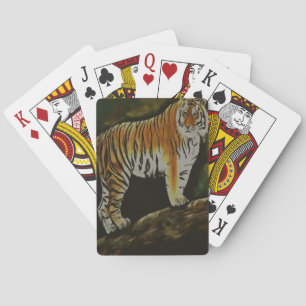 Permanent Tiger Safari Animal Art Pokerkaarten