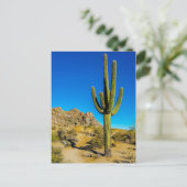 Permanente Cactus Briefkaart (Staand voorkant)