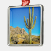 Permanente Cactus Metalen Ornament (Links)