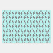 Permanente Circus Elephant Multi Color Inpakpapier Vel (Voorkant)