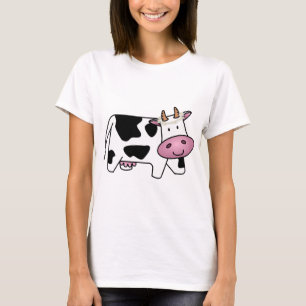 Permanente Koe met Daisies T-shirt