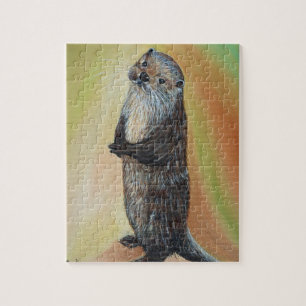 Permanente Otter Painting Legpuzzel