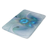 Permanente Ovations, Abstract Blue Turquoise Fract Badmat (Gekanteld)