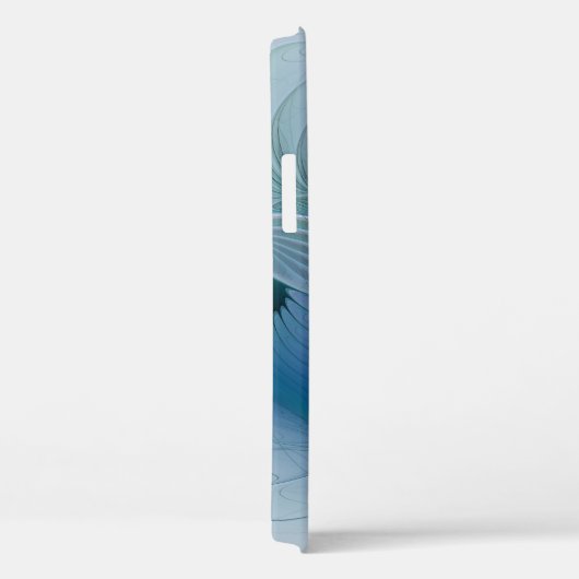 Permanente Ovations, Abstract Blue Turquoise Fract Case-Mate iPhone Case (Achterkant / Rechts)