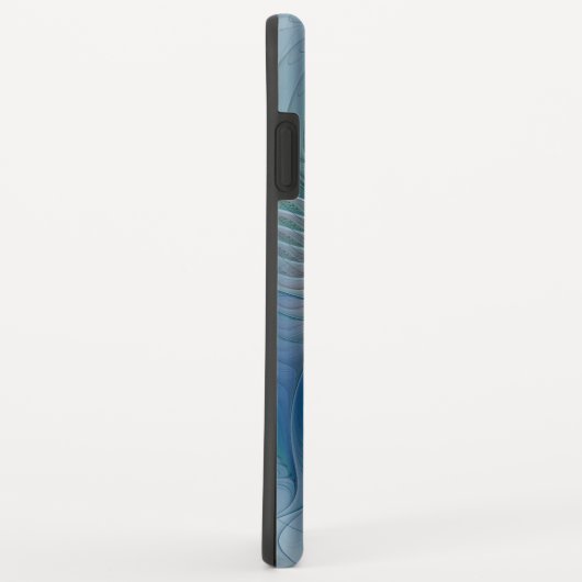 Permanente Ovations, Abstract Blue Turquoise Fract Case-Mate iPhone Case (Achterkant/rechts)