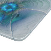 Permanente Ovations, Abstract Blue Turquoise Fract Snijplank (Hoek)