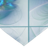 Permanente Ovations, Abstract Blue Turquoise Fract Tafelkleed (Gekanteld)