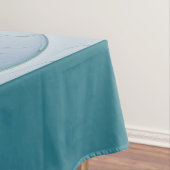 Permanente Ovations, Abstract Blue Turquoise Fract Tafelkleed (Voorbeeld)
