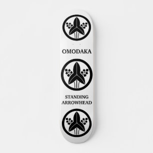 Permanente pijlpunt in cirkel skateboard