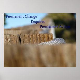 Permanente wijziging poster