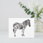 Permanente Zebra Briefkaart (Staand voorkant)