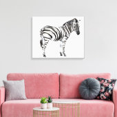 Permanente Zebra Canvas Afdruk (Insitu (Woonkamer))