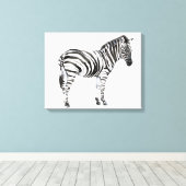 Permanente Zebra Canvas Afdruk (Insitu (Houten vloer))