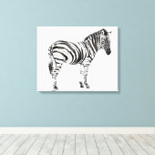 Permanente Zebra Canvas Afdruk (Insitu (Houten vloer))