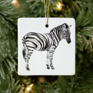 Permanente Zebra Keramisch Ornament